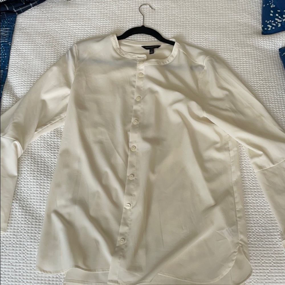 Cream tunic blouse